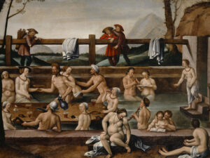 At time of painting, a picture for somewhere private: Hans Bock the Elder, ‘The Baths at Leuk’, 1597.