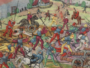 La bataille de Schwaderloh le 11 avril 1499 (extrait).