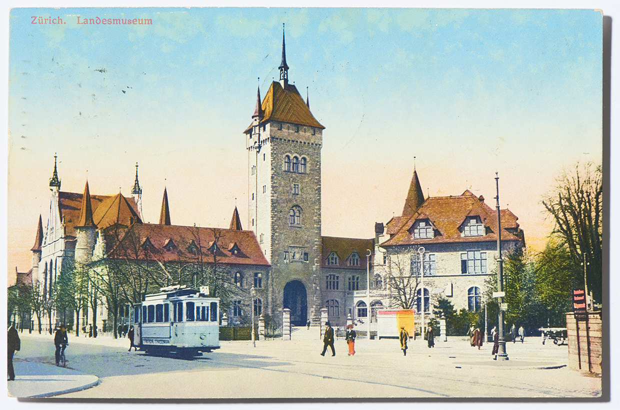 The National Museum on old postcards