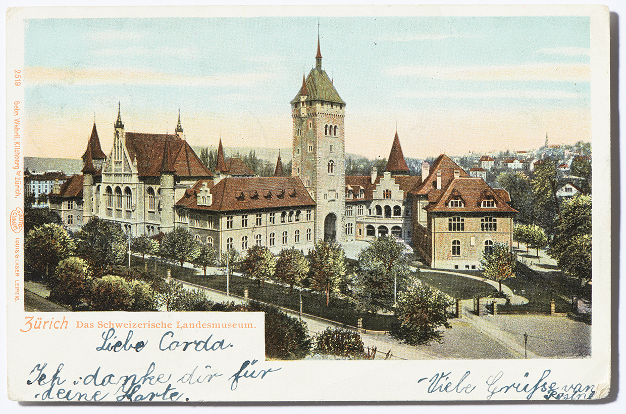 The National Museum on old postcards