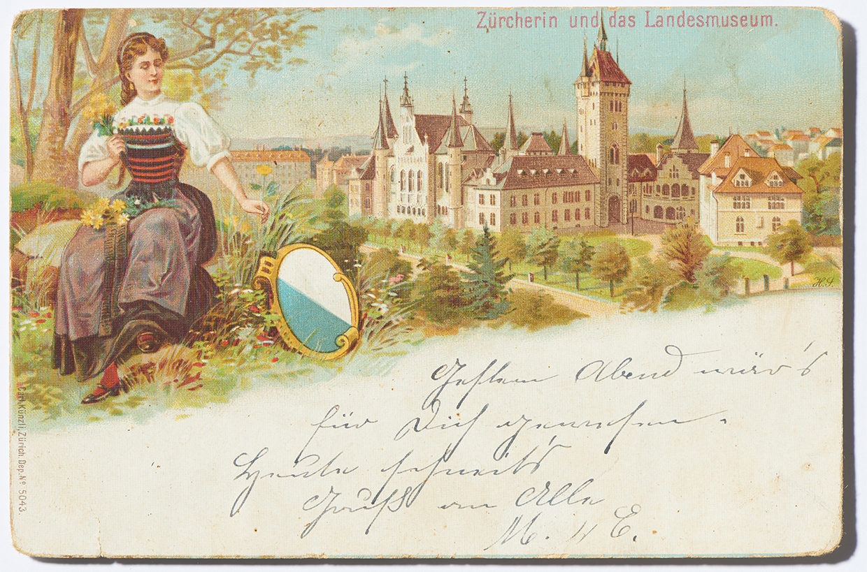 The National Museum on old postcards