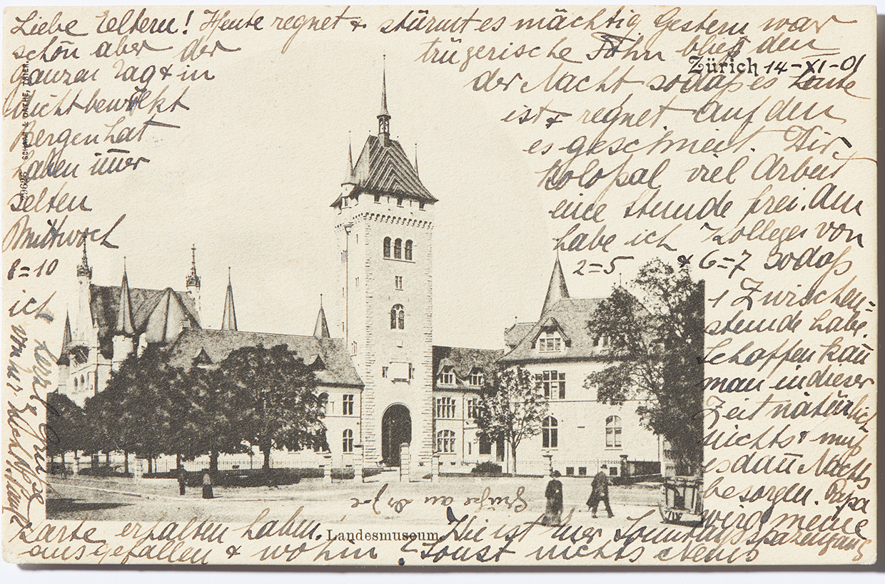 The National Museum on old postcards