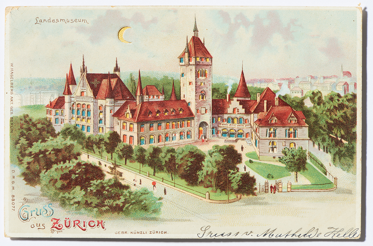 The National Museum on old postcards