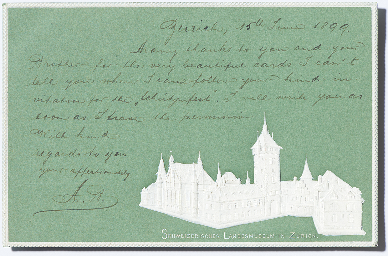 The National Museum on old postcards