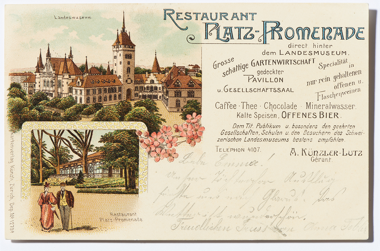 The National Museum on old postcards