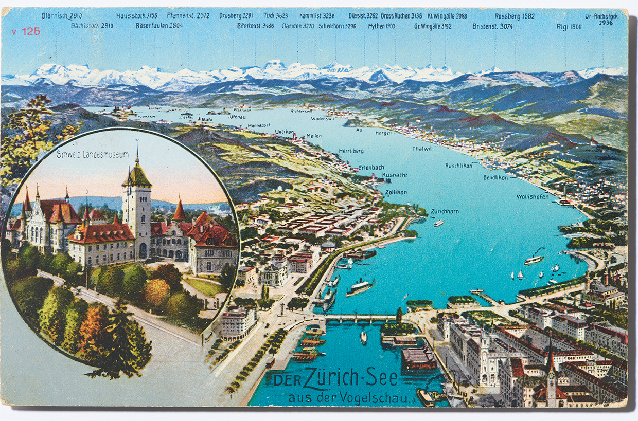 The National Museum on old postcards