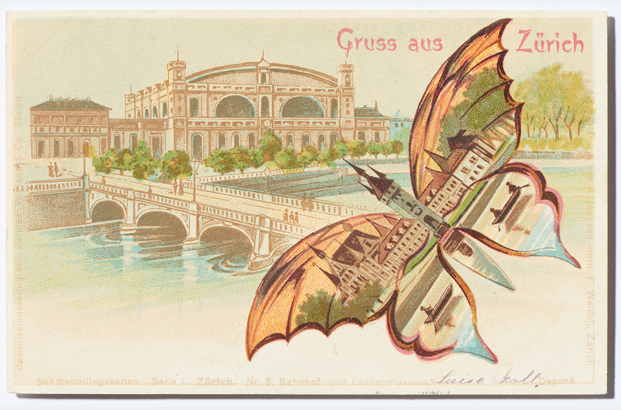 The National Museum on old postcards