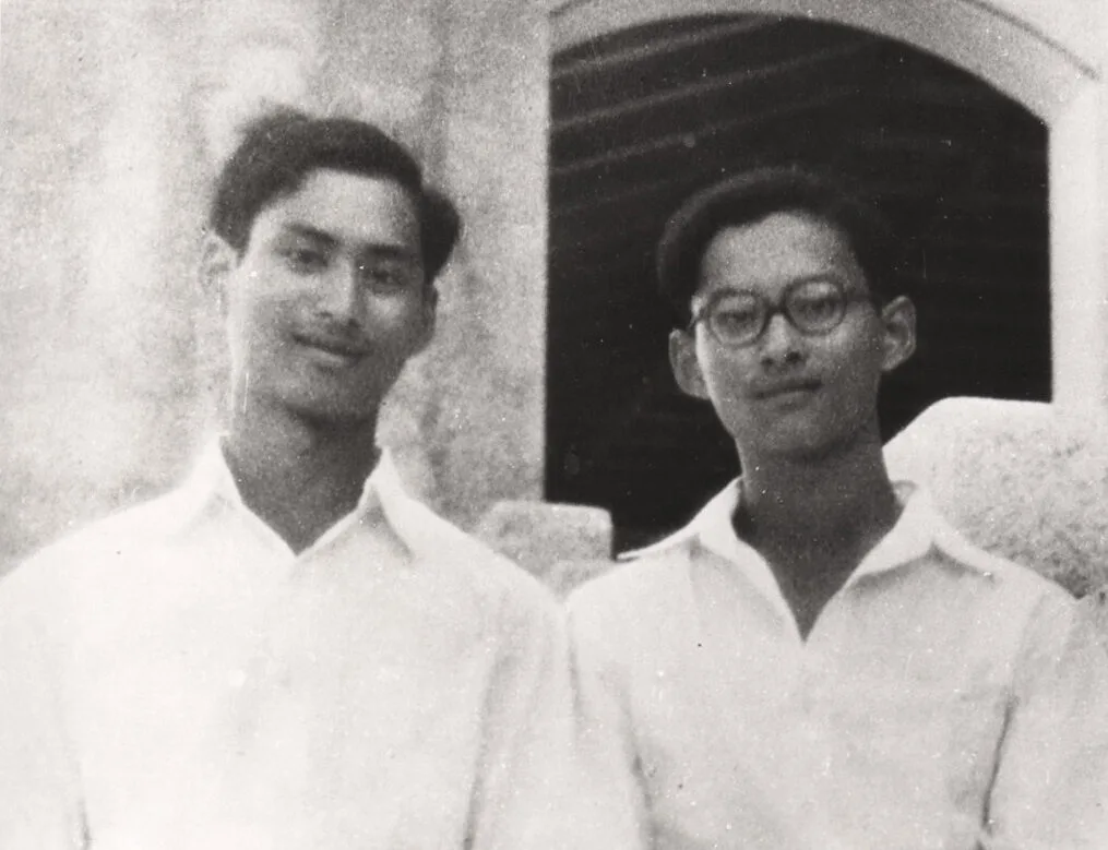 Die Brüder Ananda und Bhumibol, 1946.