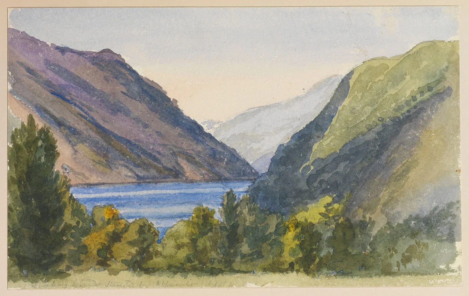 Wirkt fast wie ein norwegischer Fjord: der Alpnachersee, wie ihn die Adelige gemalt hat.