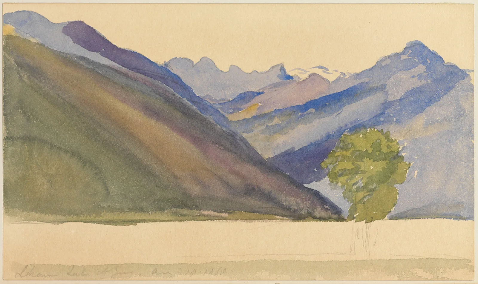 Der Zugersee, wie er kaum je zu sehen ist: Victoria war in Cham, als sie diesen so malte.