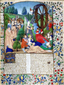 Giovanni Boccaccio (1313–1375), De casibus virorum illustrium – Vom Schicksal berühmter Männer [und Frauen], Ausgabe Paris 1467.