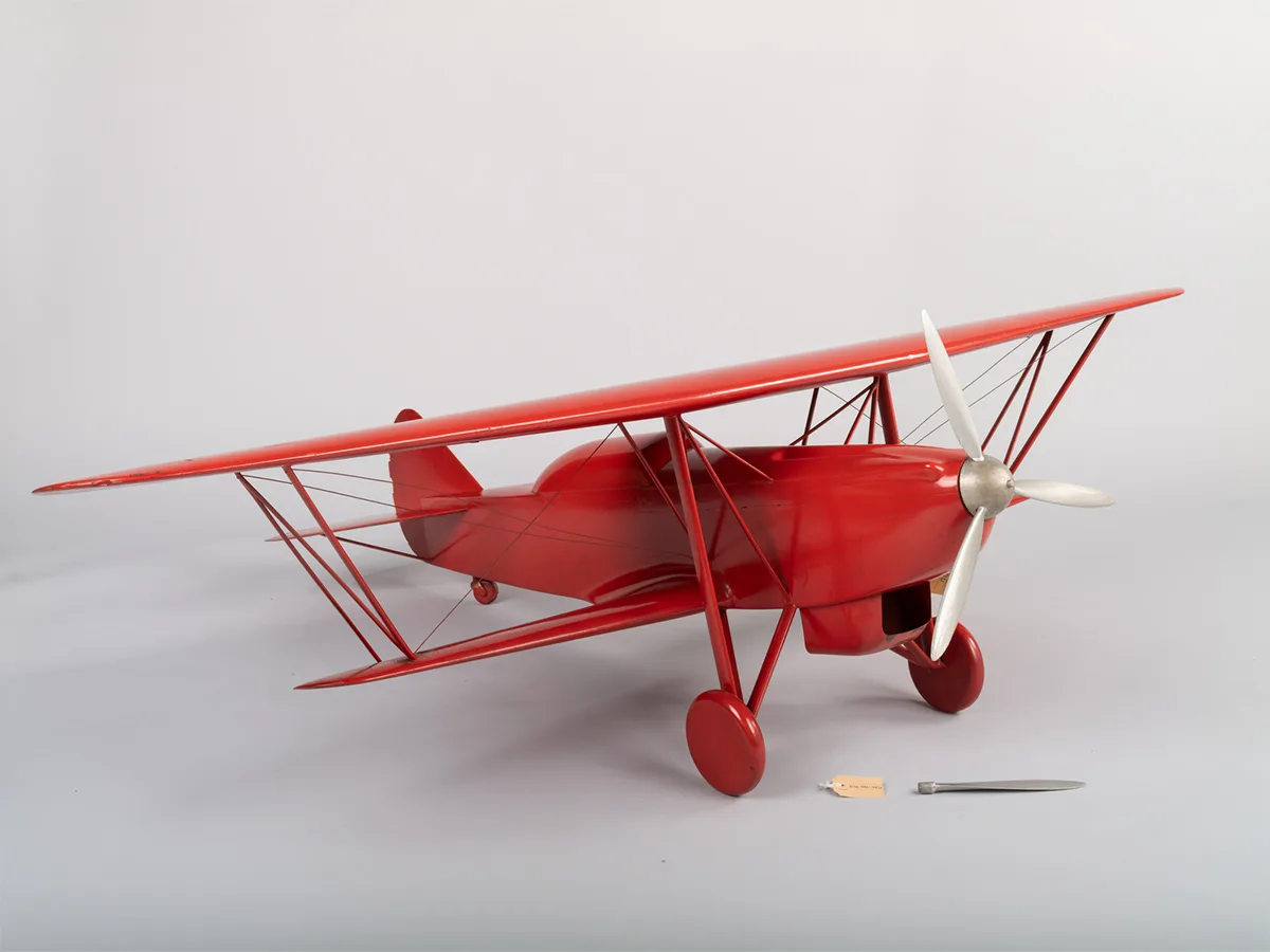 Windkanalmodell eines C-35-Flugzeugs, um 1934. Sammlung wissenschaftlicher Instrumente und Lehrmittel.