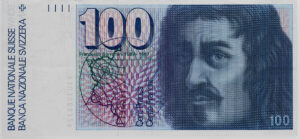 Le billet de 100 francs de la sixième de billets de banque suisses (1976) était à l’effigie de Francesco Borromini et de son église Sant’Ivo della Sapienza à Rome.