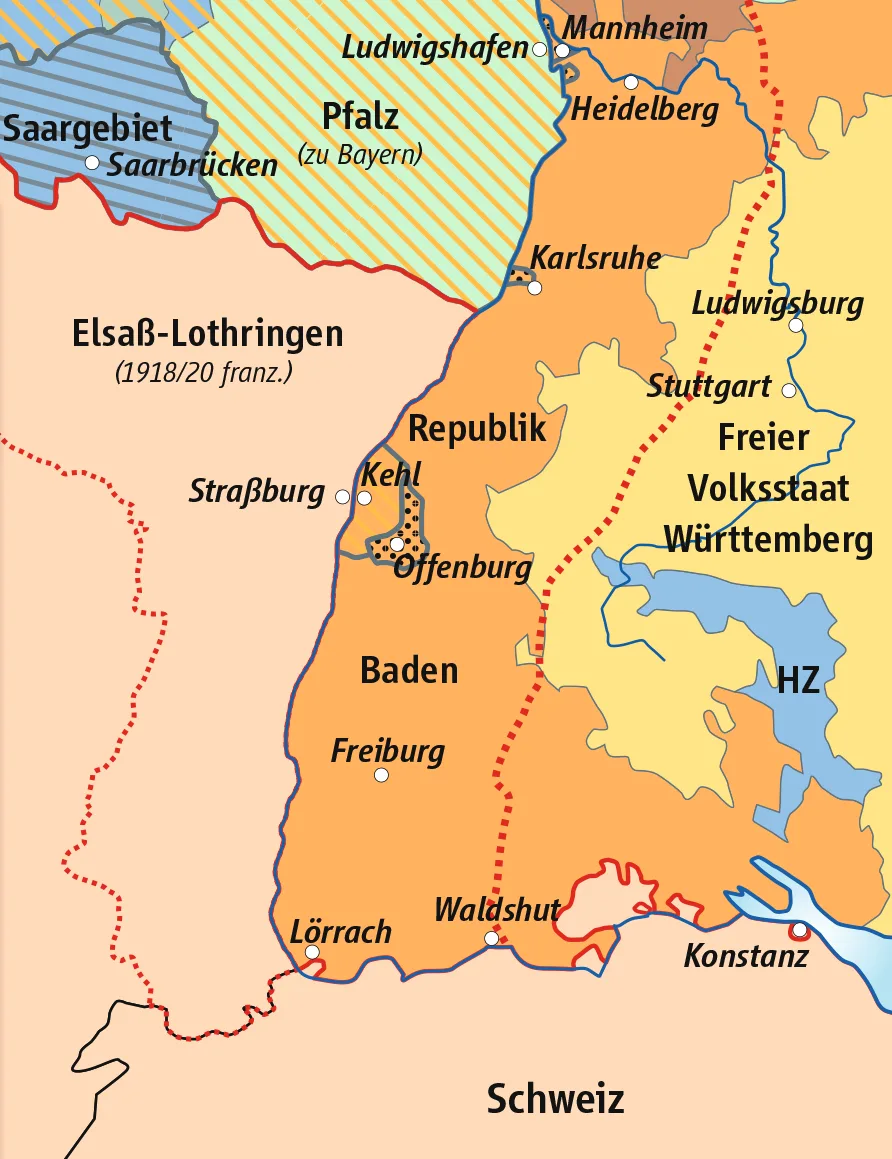 Elsass und Lothringen 1918