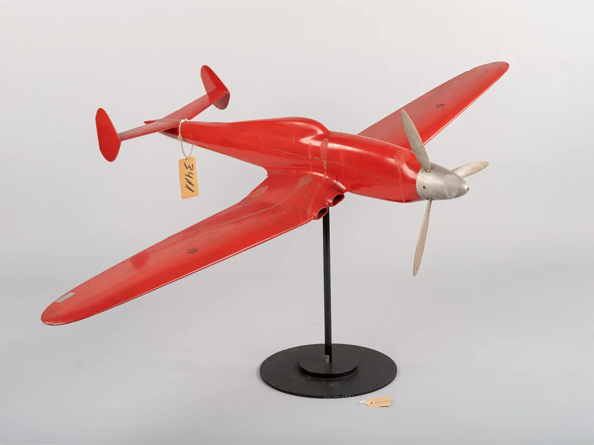 Windkanalmodell eines C-36-Turboprop-Flugzeugs, 1940–1950. Sammlung wissenschaftlicher Instrumente und Lehrmittel.