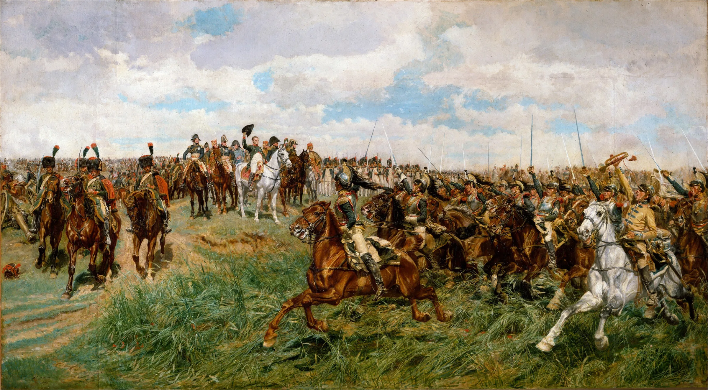 1807, Friedland, gemalt von Ernest Meissonier, zwischen 1861 und 1875.