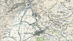 Ausschnitt aus der geheimen Festungskarte von 1926.