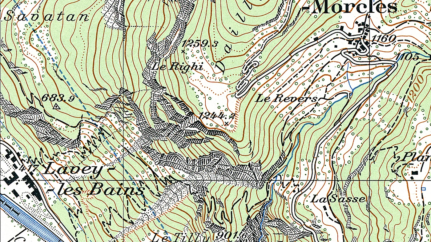 Landkarte von 1962.