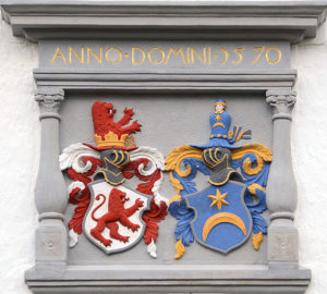 Wappen der Luzerner Feer, nach der Erhebung in den Adelsstand 1488.