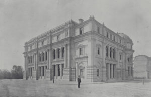 Die Börse von Zürich, fotografiert Ende des 19. Jahrhunderts.