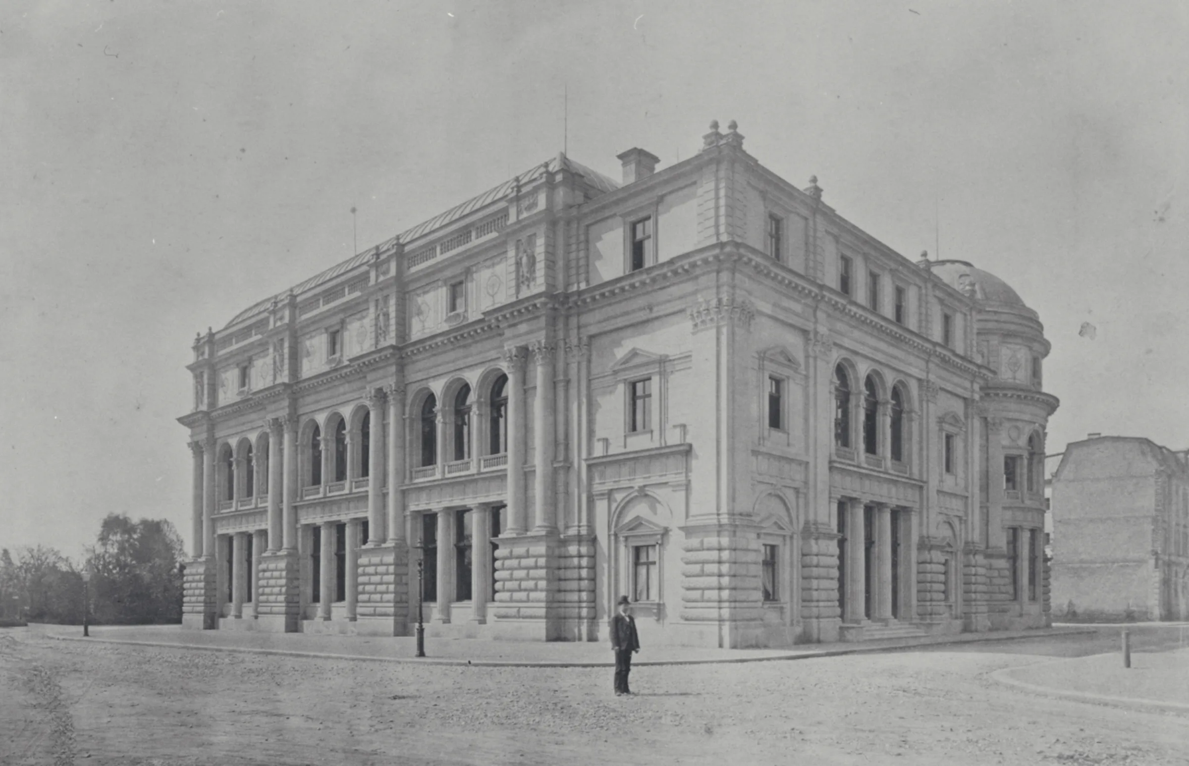 Die Börse von Zürich, fotografiert Ende des 19. Jahrhunderts.