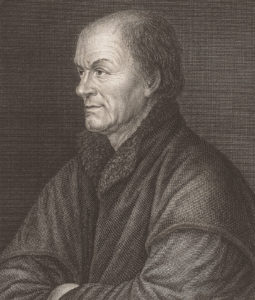 Porträt von Johannes Froben, Druckgrafik, Ende des 18. Jahrhunderts.