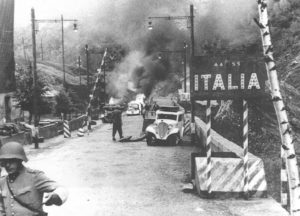 Après l’entrée des forces allemandes sur le territoire italien en 1943, la situation se détériore à la frontière méridionale de la Suisse.