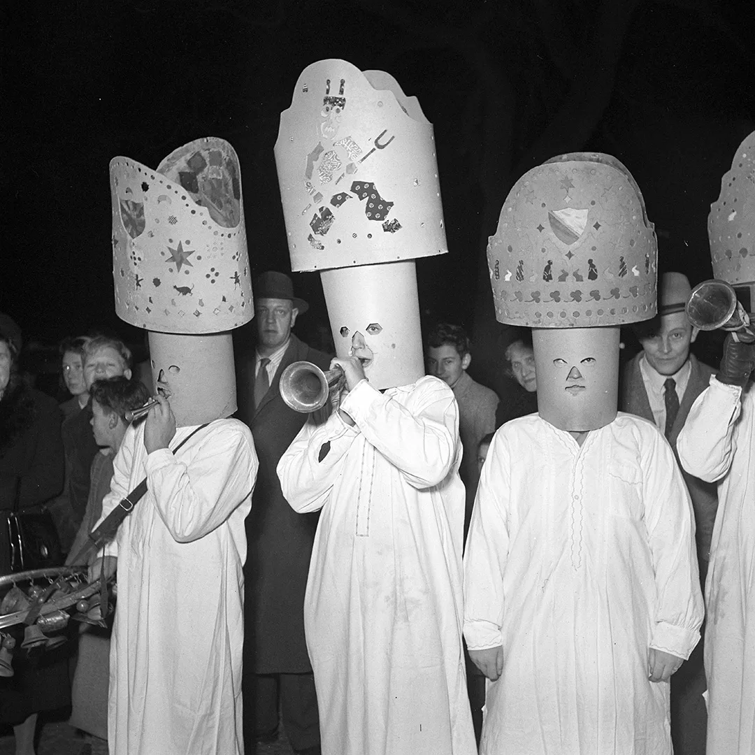 Samichlaus-Umzug in Zürich, 1952.