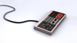 Manette de la Nintendo NES datant de 1985.