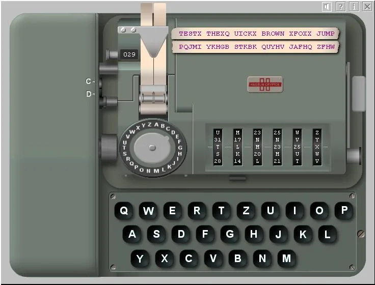 Simulation der CX-52 des belgischen Kryptologen Dirk Rijmenants. Sie lässt sich nicht nur als Software herunterladen sondern enthält auch eine detaillierte Beschreibung der Funktionsweise des Geräts.