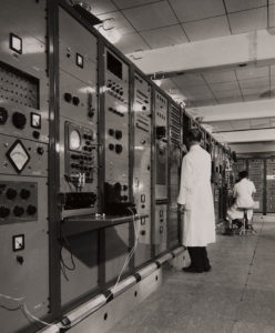 Blick ins Innern des CERN, Anfang der 1960er-Jahre.
