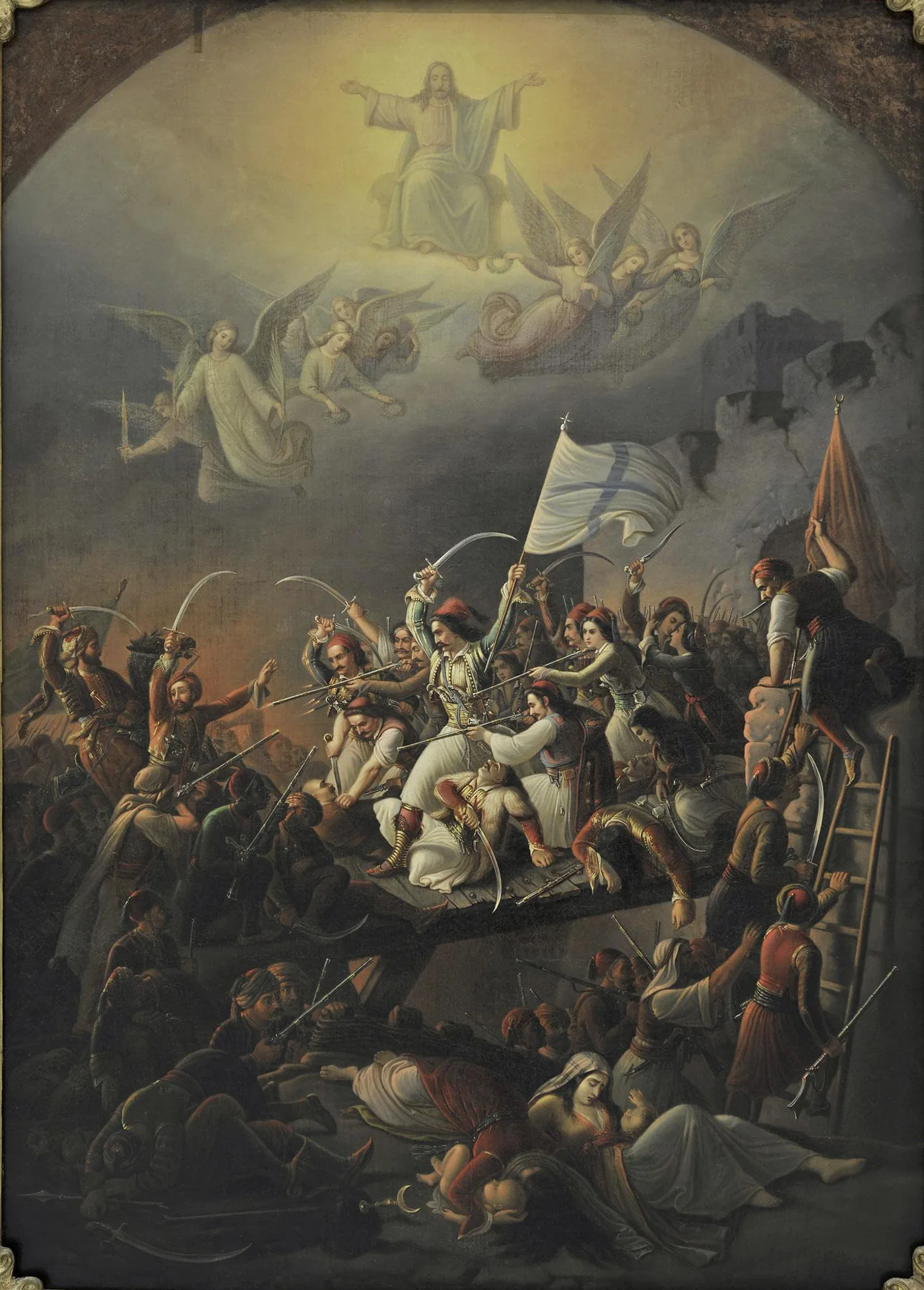 Der Ausfall von Messolonghi, gemalt von Theodoros Vryzakis, 1853.