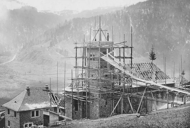 Die neue Kirche von Neu-Innerthal, 1924.