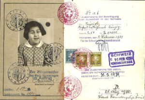 Anneliese Laupheimer’s child ID card, 1940s.