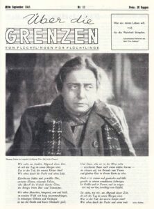 Therese Giehse on the cover of the newspaper in September 1945.