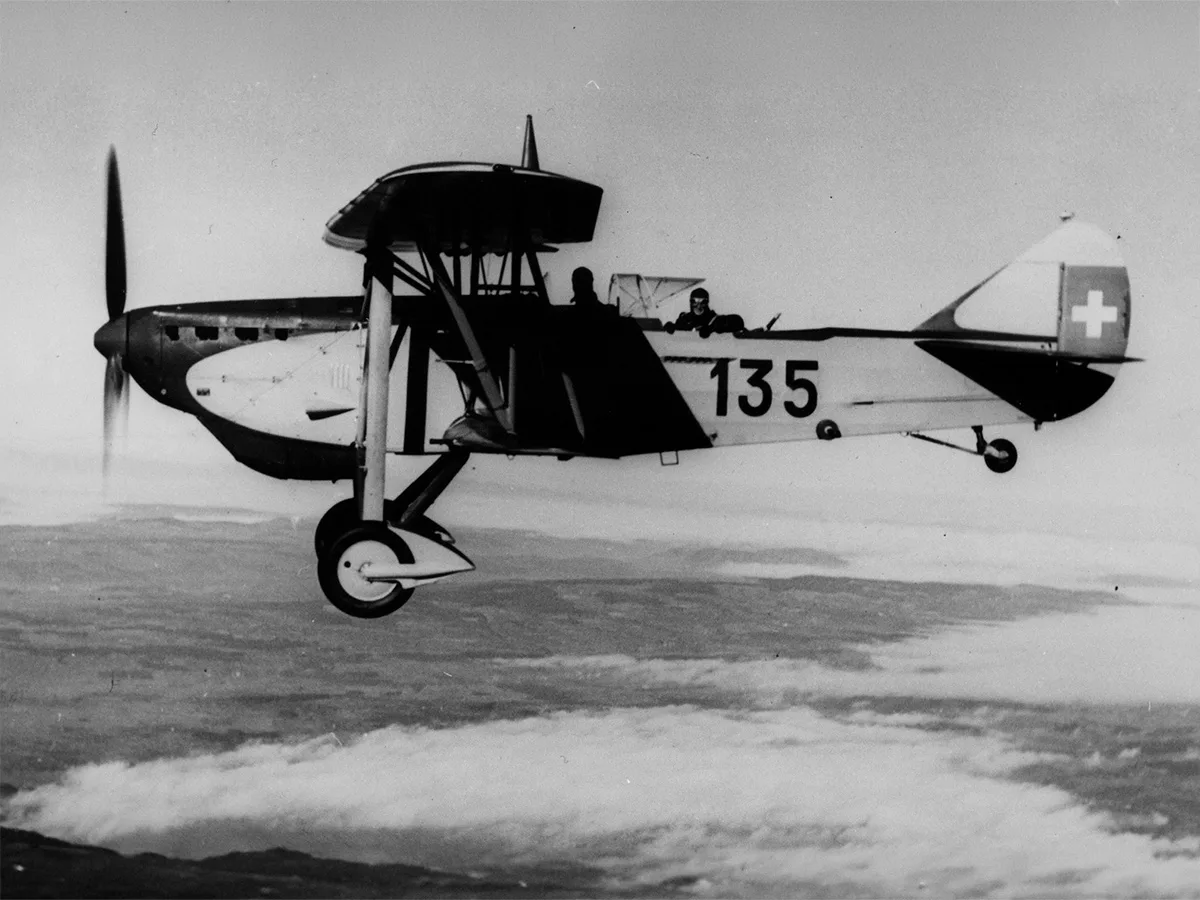 Ein Flugzeug C-35 im Einsatz, 1938.