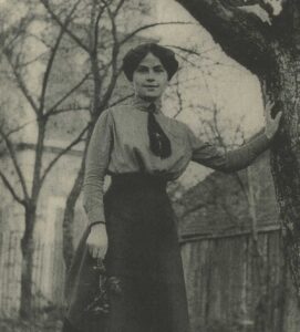 Gilberte Montavon, das Original auf einem Bild von 1915.