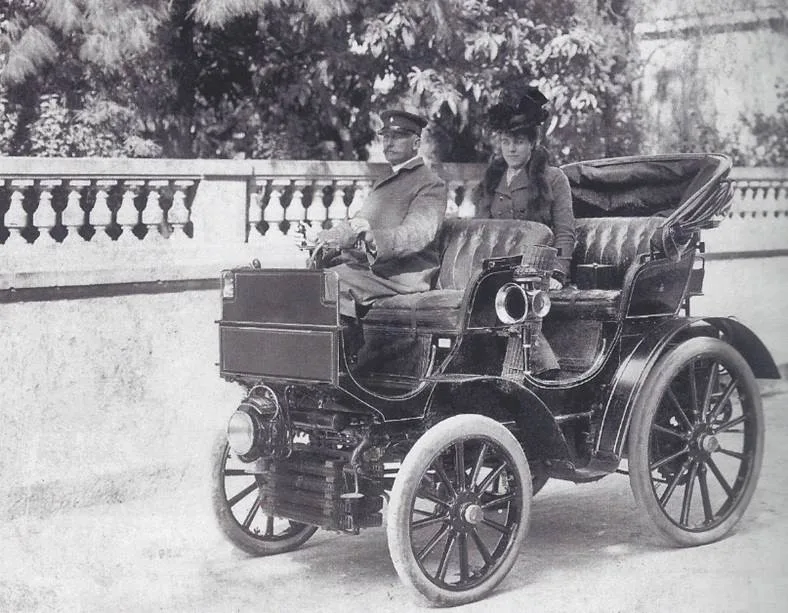 Hélène de Pourtalès und ihr Ehemann Hermann in Cannes, Ende des 19. Jahrhunderts.