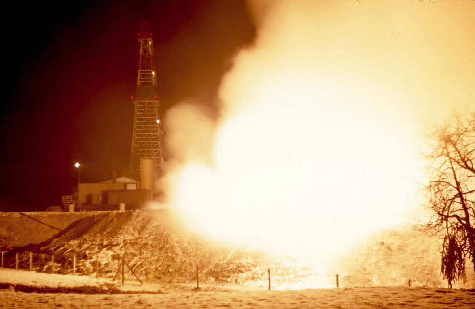 Der explosionsartige Gasaustritt in der Nacht vom 15. auf den 16. Dezember 1972.