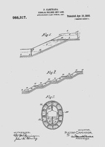 US-Patent von Pietro Caminada, 1910.