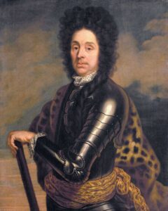 Porträt von Menno van Coehoorn. Gemalt von Caspar Netscher, um 1700.