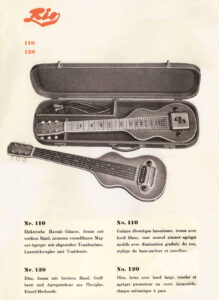 Prospekt für Riogitarren von 1949.