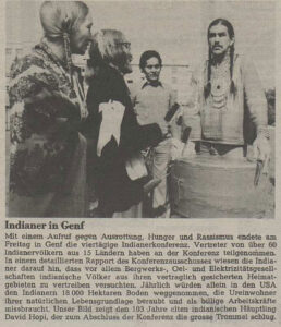 Das Ende der Konferenz in Genf in einem Artikel des «Walliser Boten», 26. September 1977.