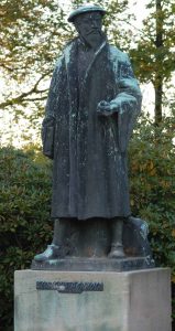 Georgius Agricola statue in Glauchau.