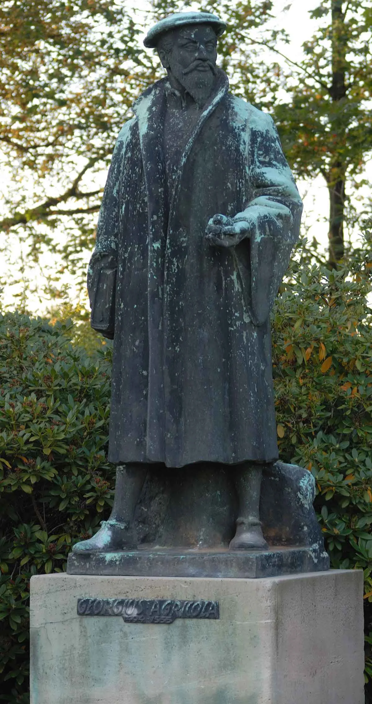 Georgius-Agricola-Denkmal in Glauchau.