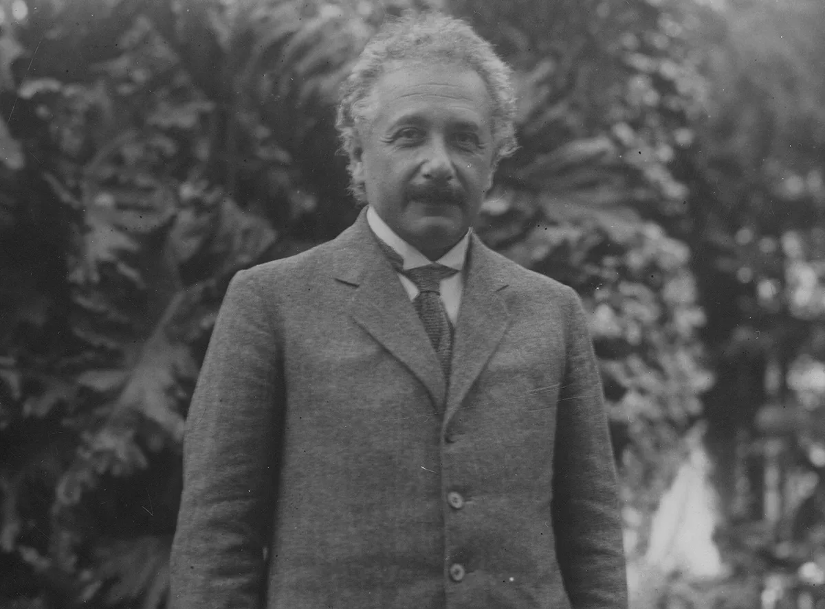 Unverkennbar: Albert Einstein, fotografiert 1925 in Argentinien.