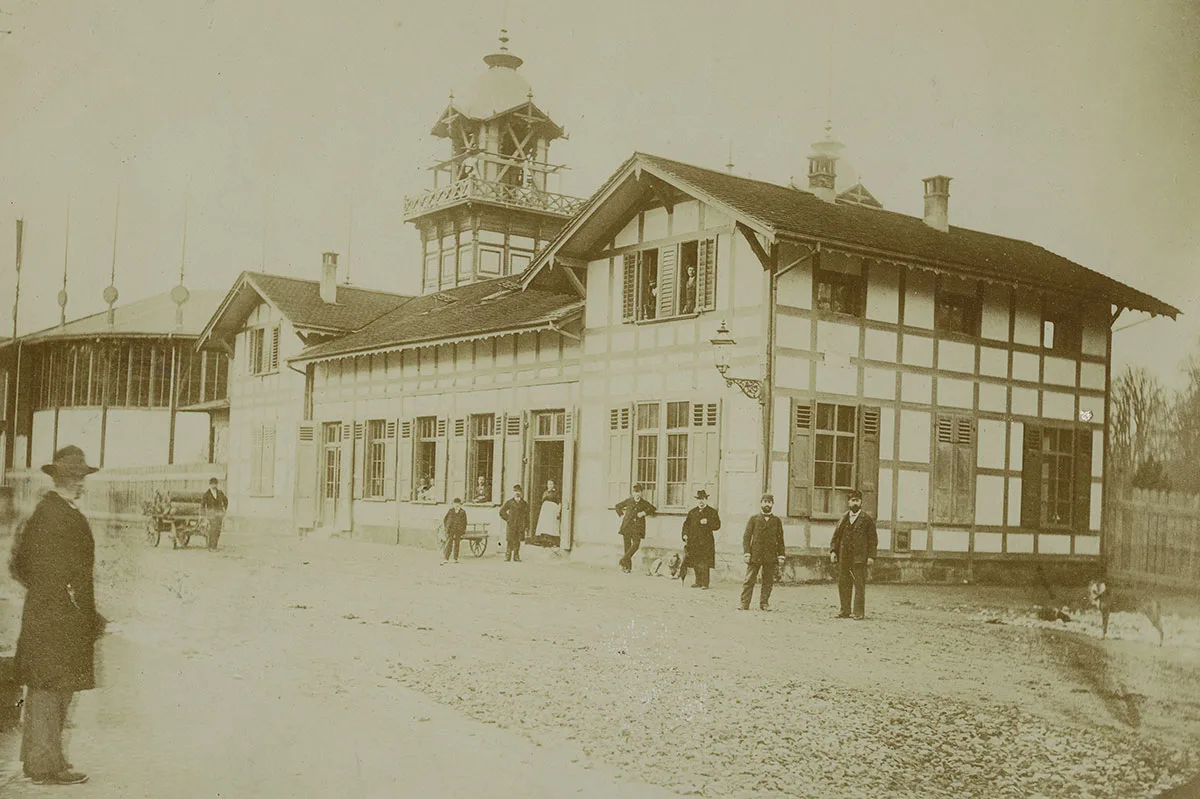 Alter Bahnhof von Winterthur, der später in Zürich als Kornhauswirtschaft genutzt wurde.