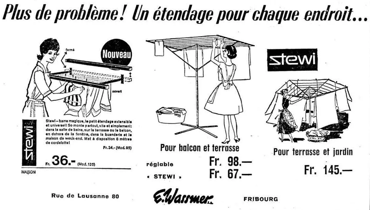 Publicité Stewi dans le La Liberté du 6 juin 1963.