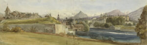 View of Geneva in the 18th century.