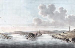 View of Louisbourg around 1778.